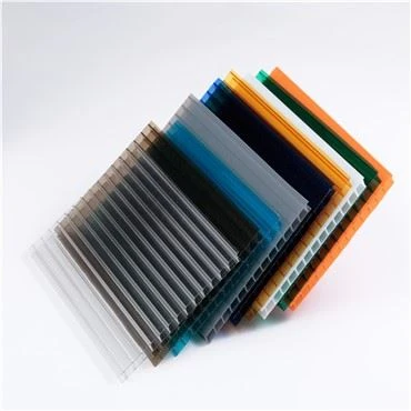 Taflen Polycarbonad Wal Twin Lliw 4mm