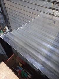 Taflen Roofing Pholycarbonad boglynnog A Rhychog